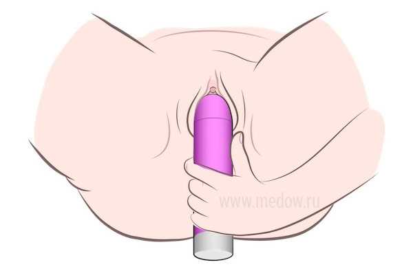 Техника мастурбации вибратором 6 - введение во влагалище